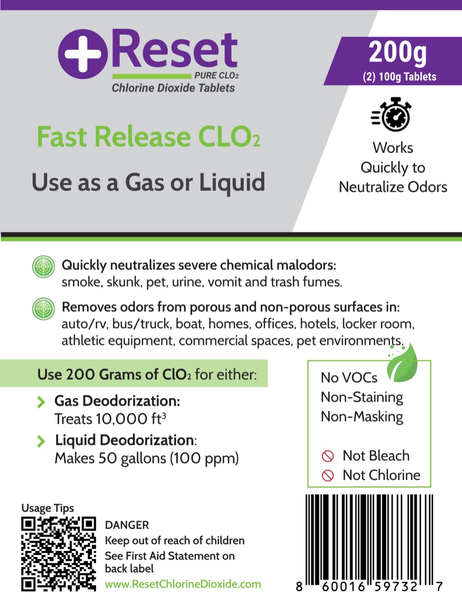 Reset Purple Pak 200 g front label