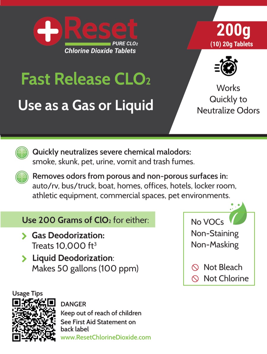 Reset Red Pak 200 g front label