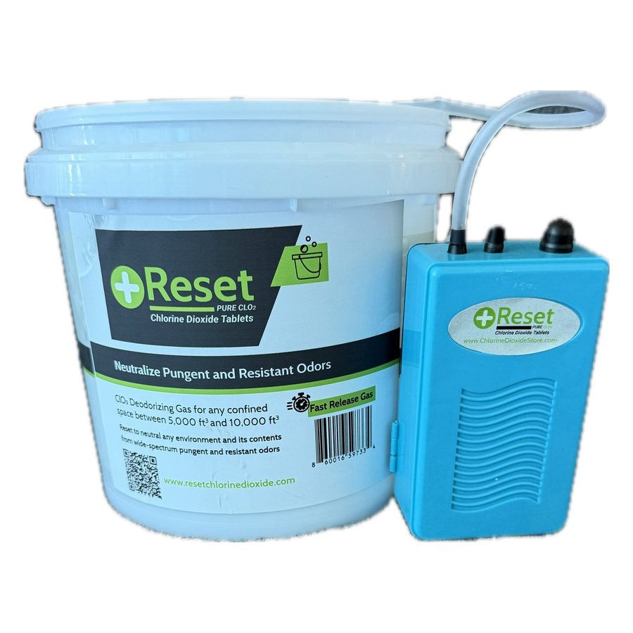 Reset 3.5-gallon Fast Gas bucket for 10,000–50,000 ft³ with Reset aerator